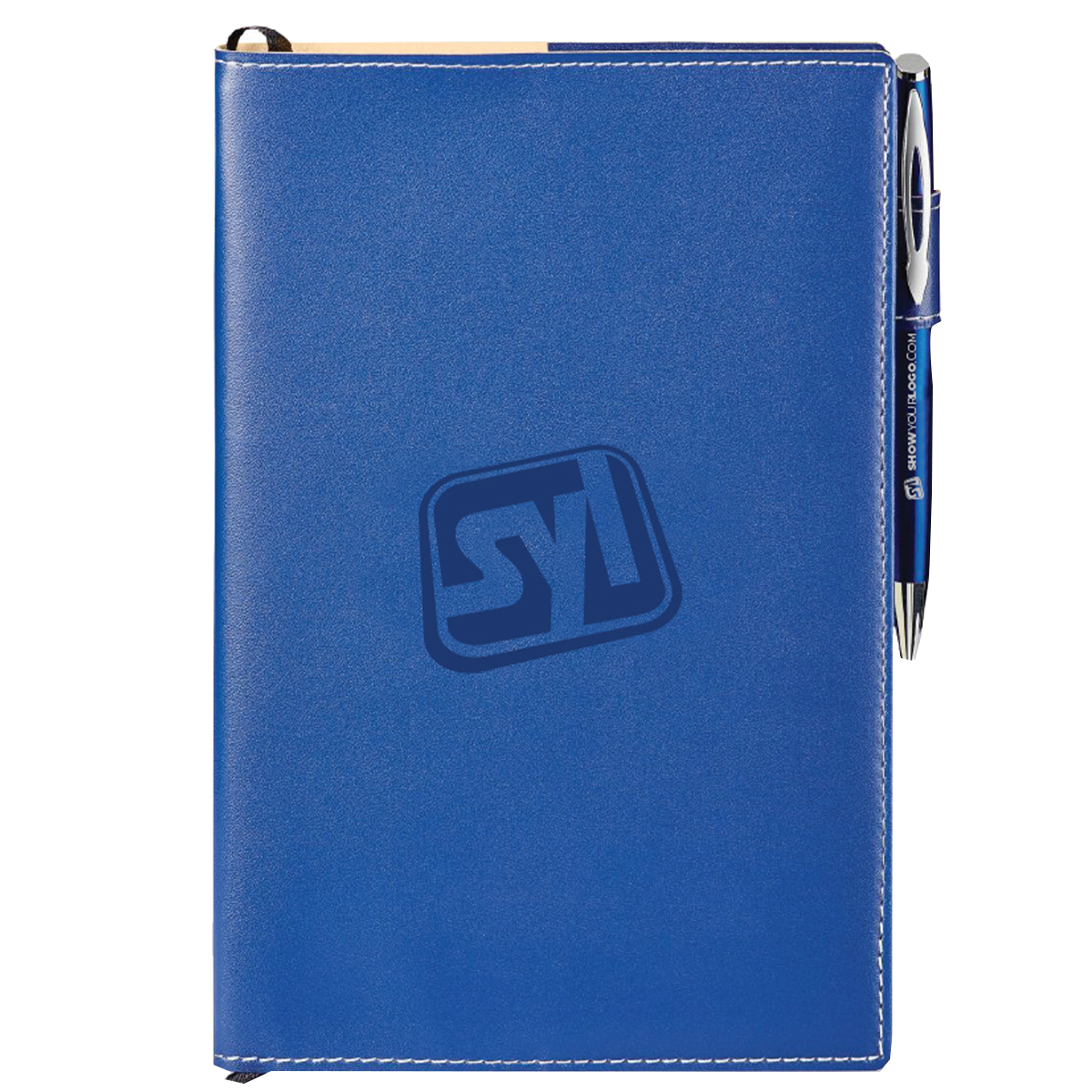 Stationery: Refillable Journal with Pen - Blue