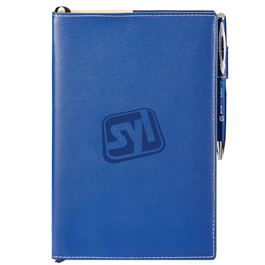 Stationery: Refillable Journal with Pen - Blue