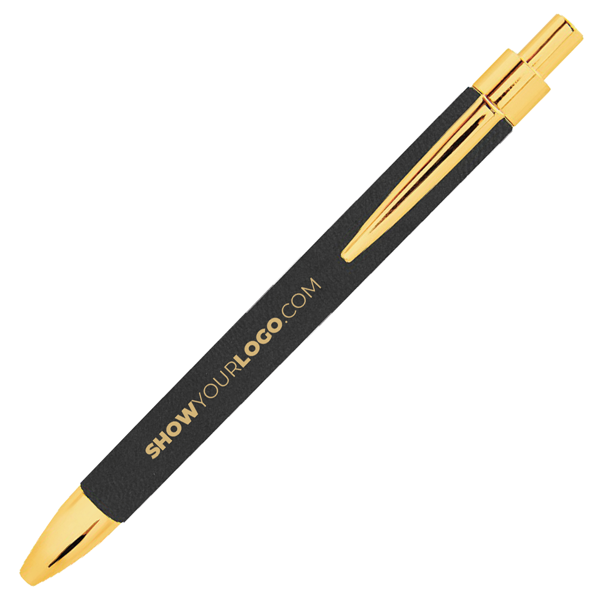 Pen - Black/Gold Leatherette