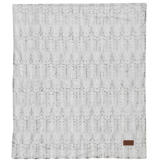 Bordeaux Fur Blanket - Grey