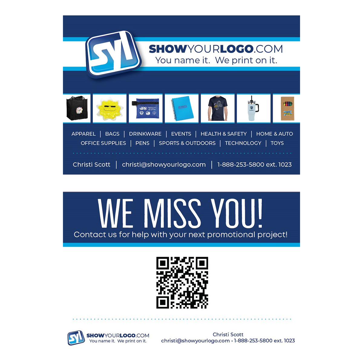 CS: We Miss You Postcard