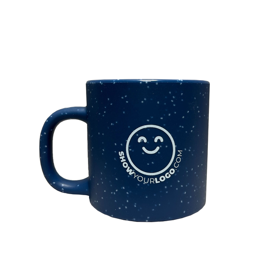 Drinkware: Mug Blue Speckled Silipint