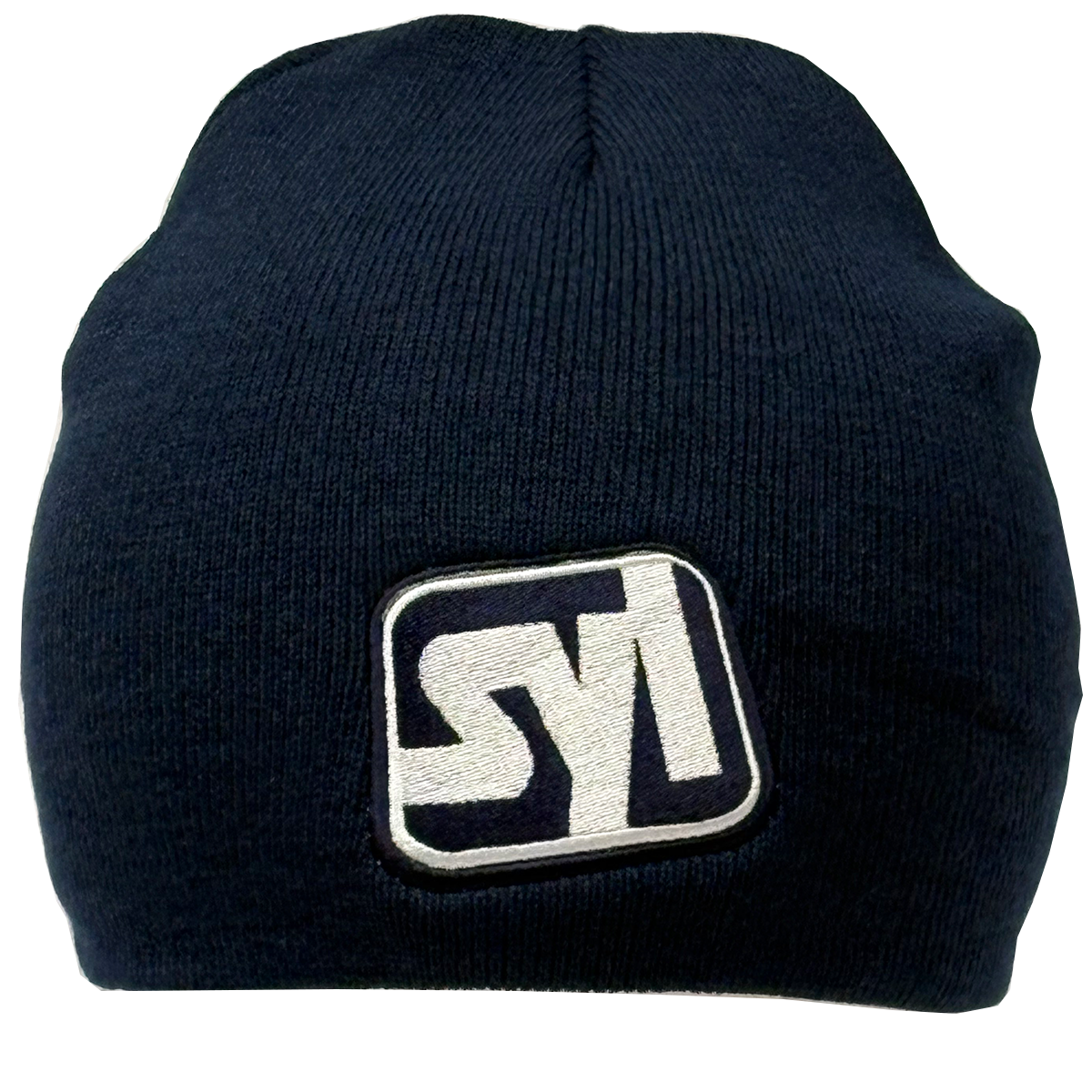 Hat: Knit Beanie Cap Navy Blue