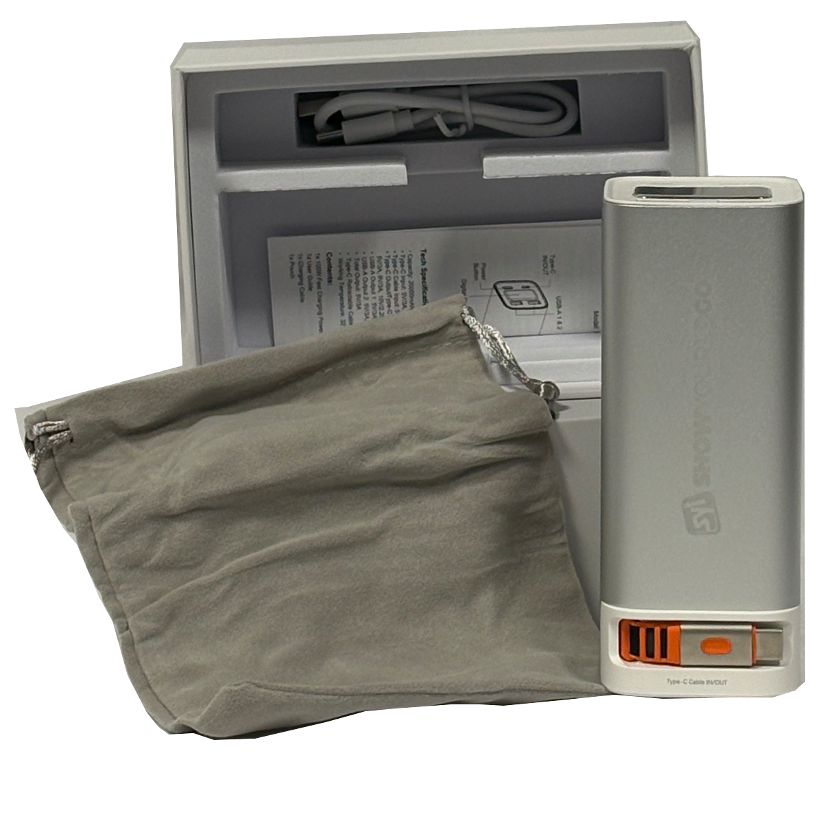 Dynamis Power Bank with Retractable Cable