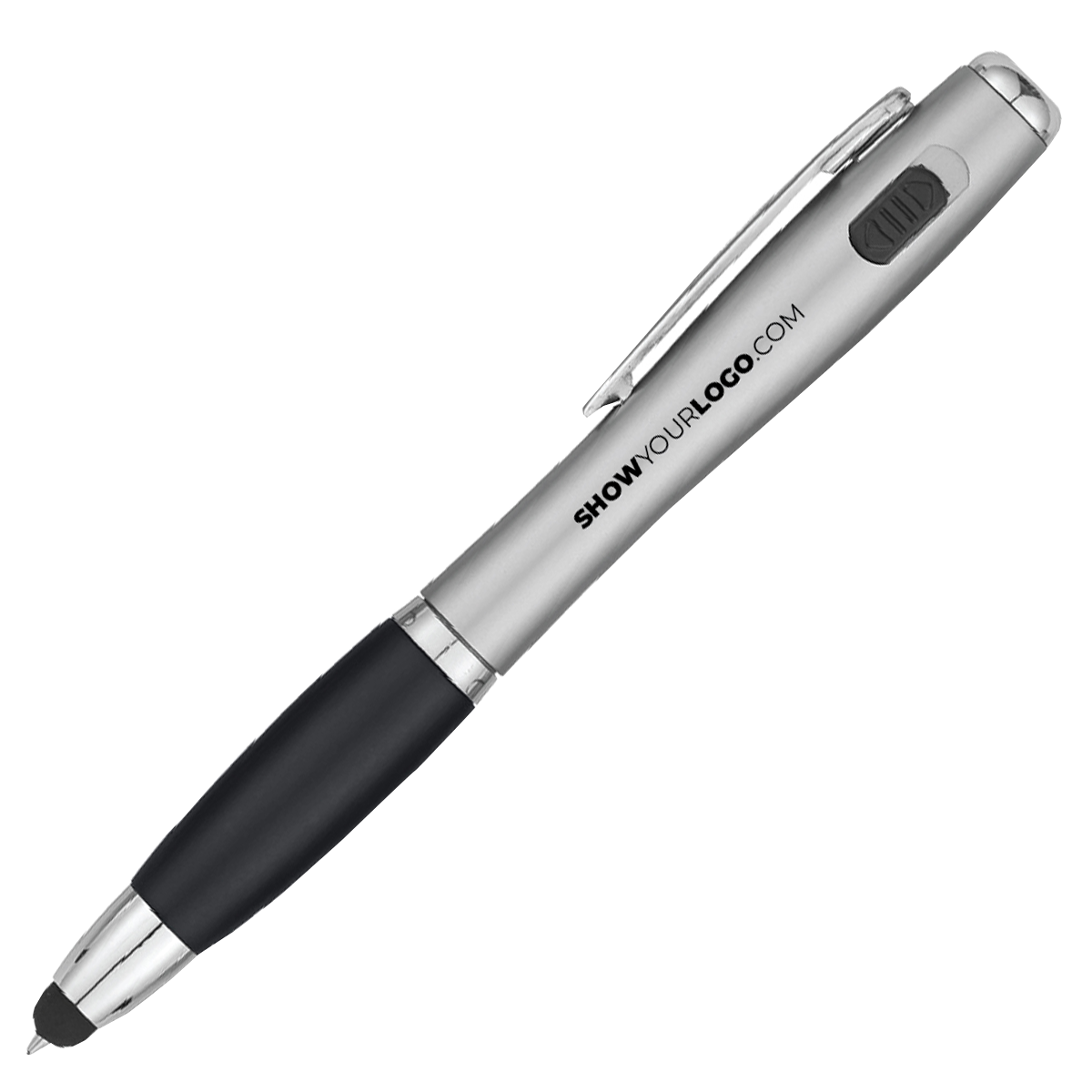Pen - Trio w/ LED Light & Stylus: Black