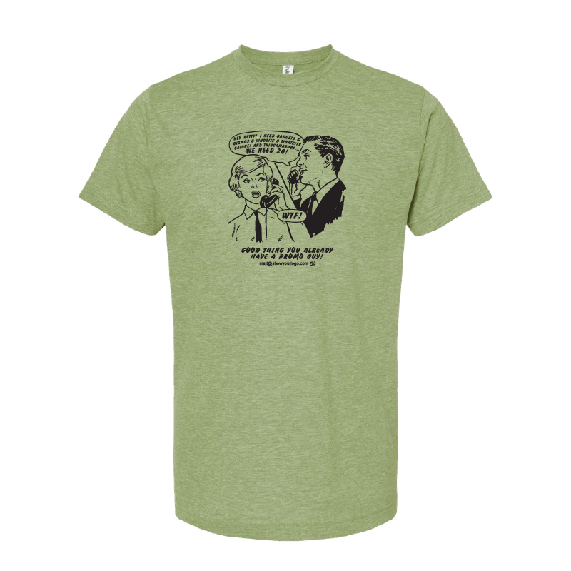 MS: T-shirt Promo Guy - Heather Green