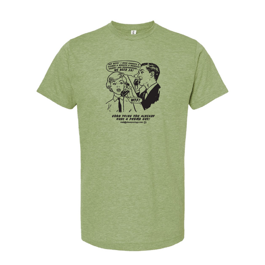 MS: T-shirt Promo Guy - Heather Green