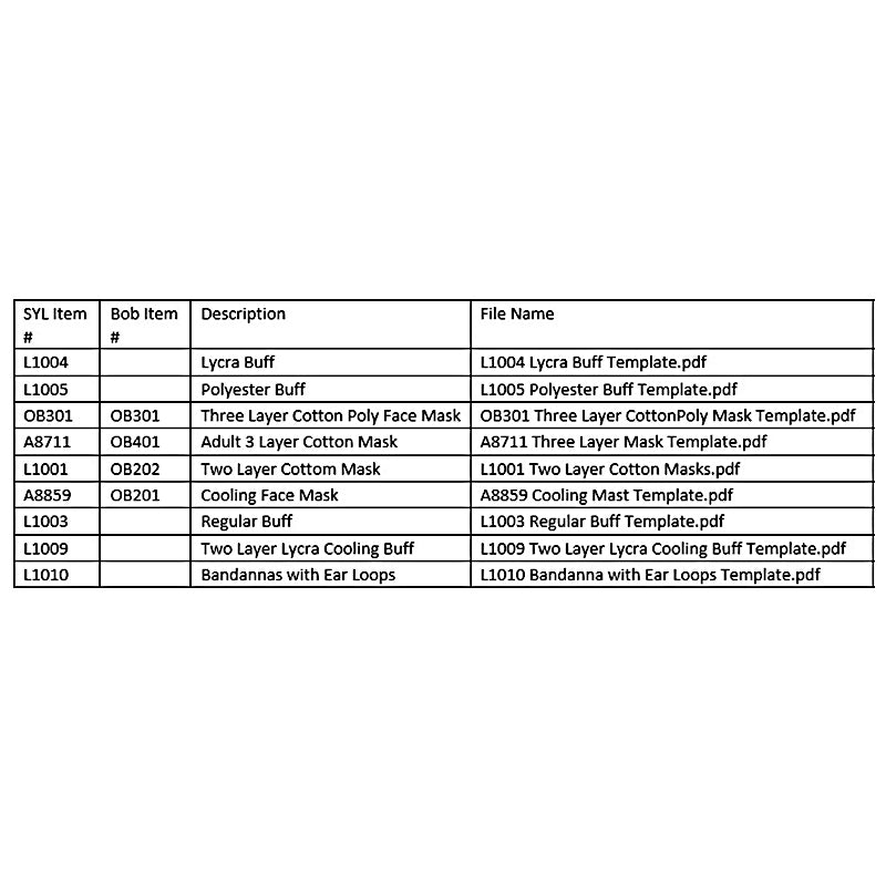 Bandana: Lycra Cooling Buff